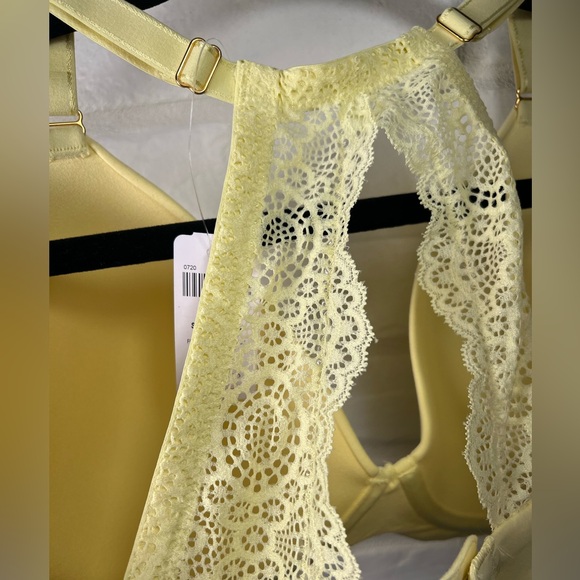 NWT Soma Embraceable Geo Lace
Racerback Lined Bra 34 DDD Lemonade Yellow #0360 - Picture 5 of 14